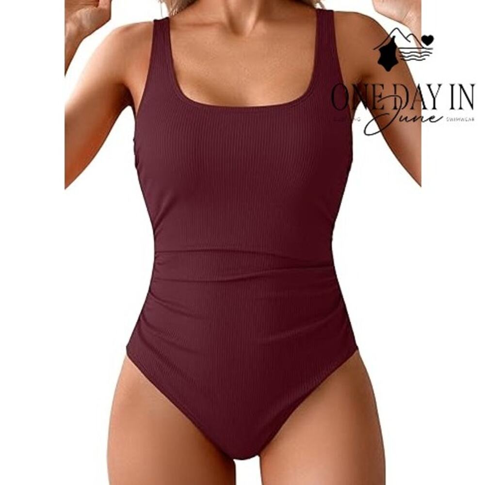 AIdonger Ribbed One Piece Swimsuit Size XL